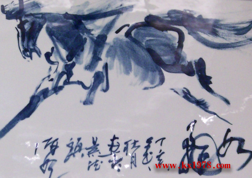 景德鎮(zhèn)古彩名瓷技術(shù)——開寫傳記老照片(73)
